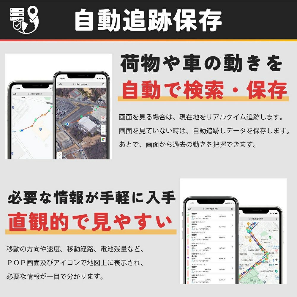 CloudGPS《公式》 荷物・車両追跡用2Wayタイプ ミニGPS発信機【BD30-MH1】