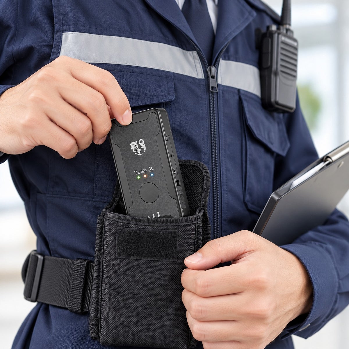 警備員・巡回スタッフが携帯できる